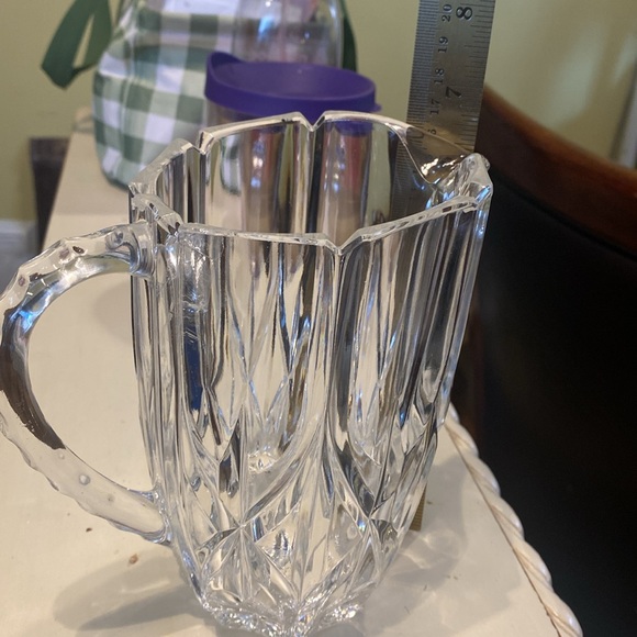 Gorham Crystal pitcher. 6.5” tall, Lady Anne pattern. Ca 1960’s. - Picture 7 of 9